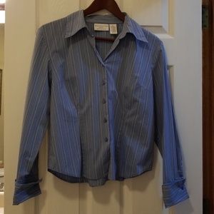 Worthington Longsleeved Buttondown Striped Shirt